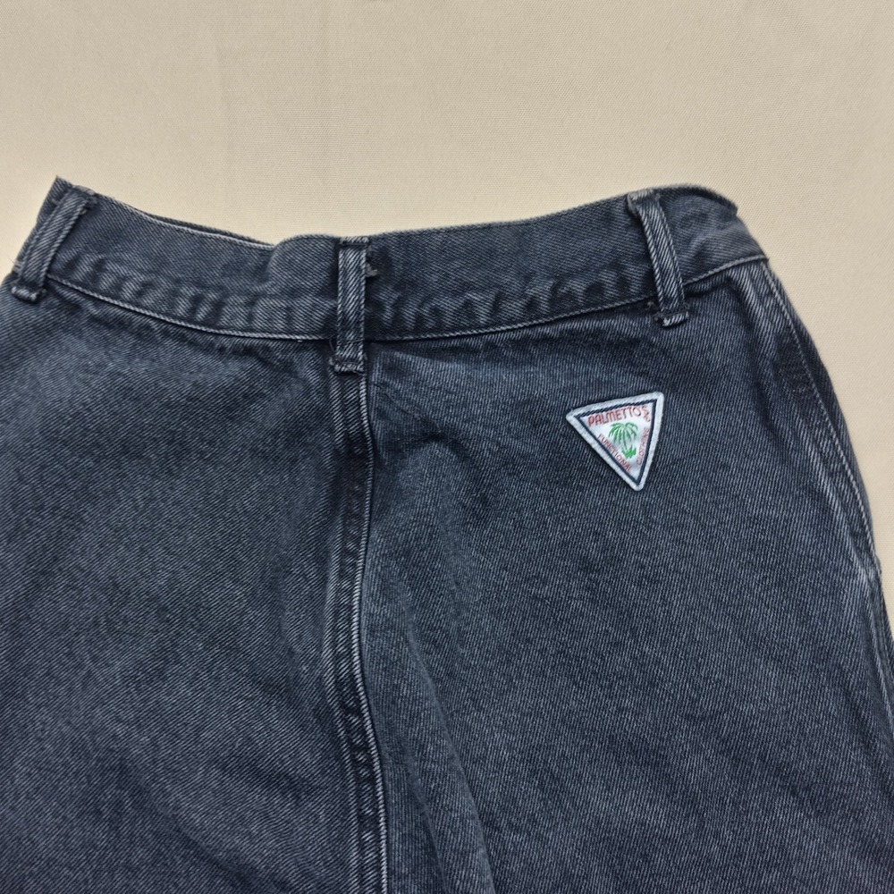 Vintage Palmettos Stirrup Jeans Womens 7 Dark Wash High Waist Tapered Denim